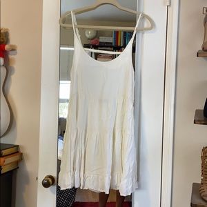 Ivory Skater Mini Dress, Size Small